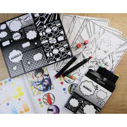 TABLETTE LUMINEUSE XXL ET ATELIER MARQUEURS MANGA