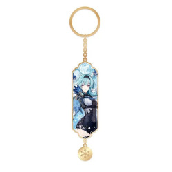 EULA GENSHIN IMPACT CHARACTER DRAWING CARD METAL KEYCHAIN