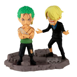 RORONOA ZORO ET SANJI NOTHING AT ALL ONE PIECE WCF LOG STORIES 8 CM