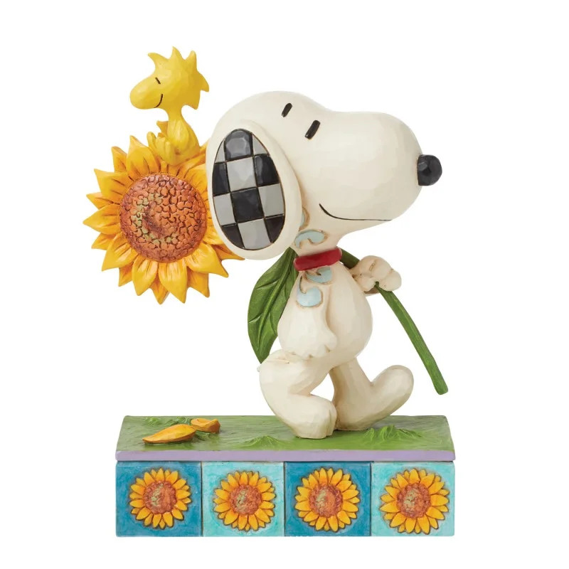 FIGURINE SUNSATIONAL FRIENDSHIP SNOOPY TOURNESOL