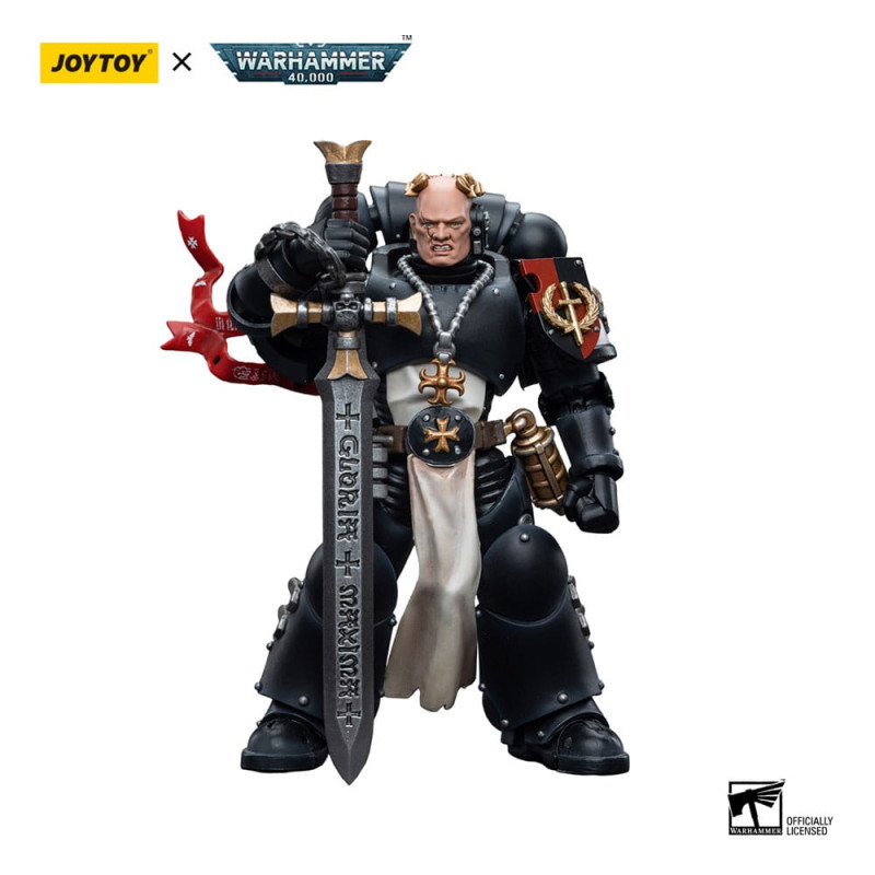 BLACK TEMPLARS EMPEROR CHAMPION BAYARD REVENGE WARHAMMER 40K FIGURINE 12 CM