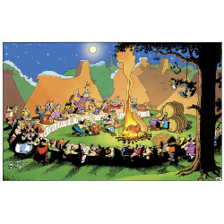 TIRAGE ASTERIX SUR PAPIER 40 X 50 LE CHAUDRON