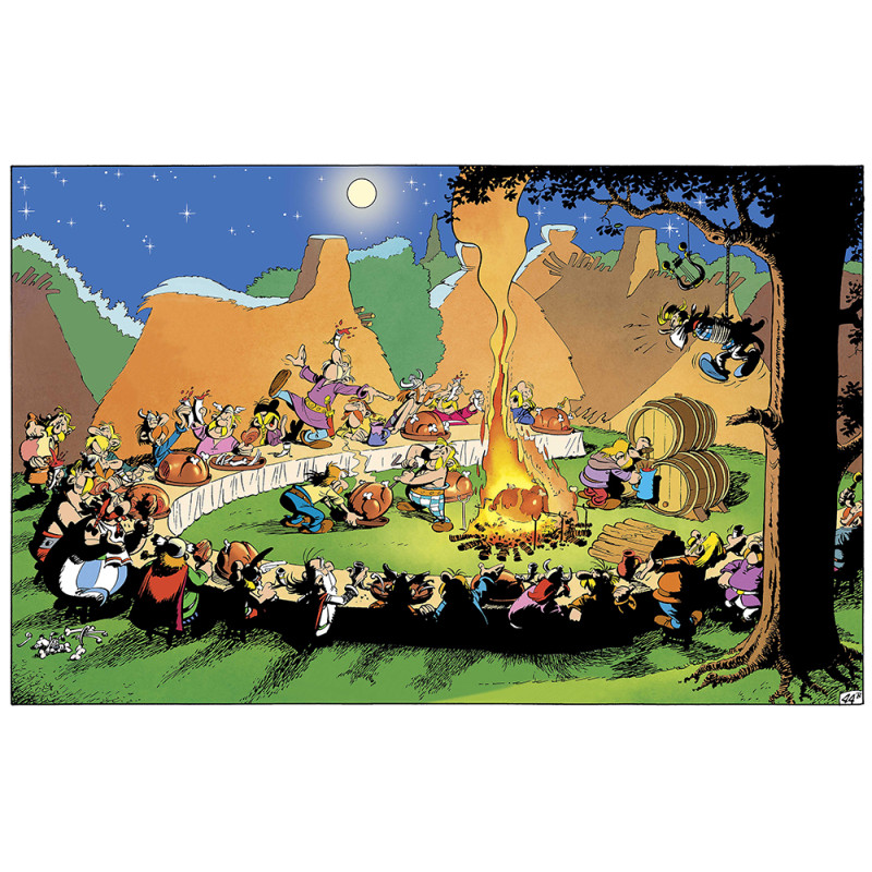 TIRAGE ASTERIX SUR PAPIER 40 X 50 LE CHAUDRON