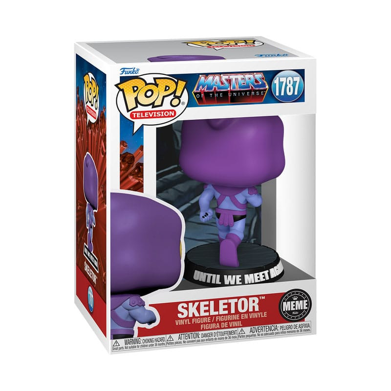 SKELETOR MEME RUNNING AWAY MASTERS OF THE UNIVERSE POP TV VINYL FIGURINE 9 CM