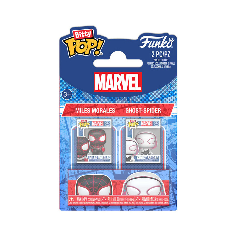 MILES MORALES ET GWEN 2 PACK BITTY POP MARVEL 2 CM