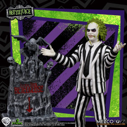 BEETLEJUICE FIGURINE 5 POINTS WITH STRIPPED SUIT 10 CM