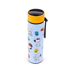 BOUTEILLE ISOTHERME PEANUTS SNOOPY ET WOODSTOCK THERMOMETRE DIGITAL HOT AND COLD 450ML
