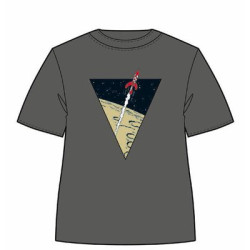 TSHIRT TRIANGLE FUSEE GRIS TAILLE 10 ANS