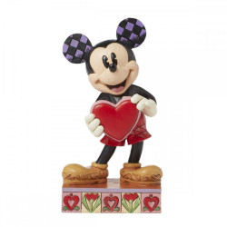 MICKEY WITH HEART DISNEY TRADITIONS STATUETTE RESINE 10 CM
