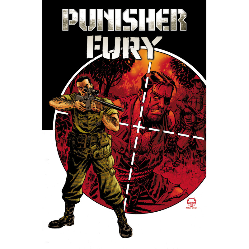 PUNISHER & FURY MAX BY GARTH ENNIS HC OMNIBUS CVR A DAVE JOHNSON COVER