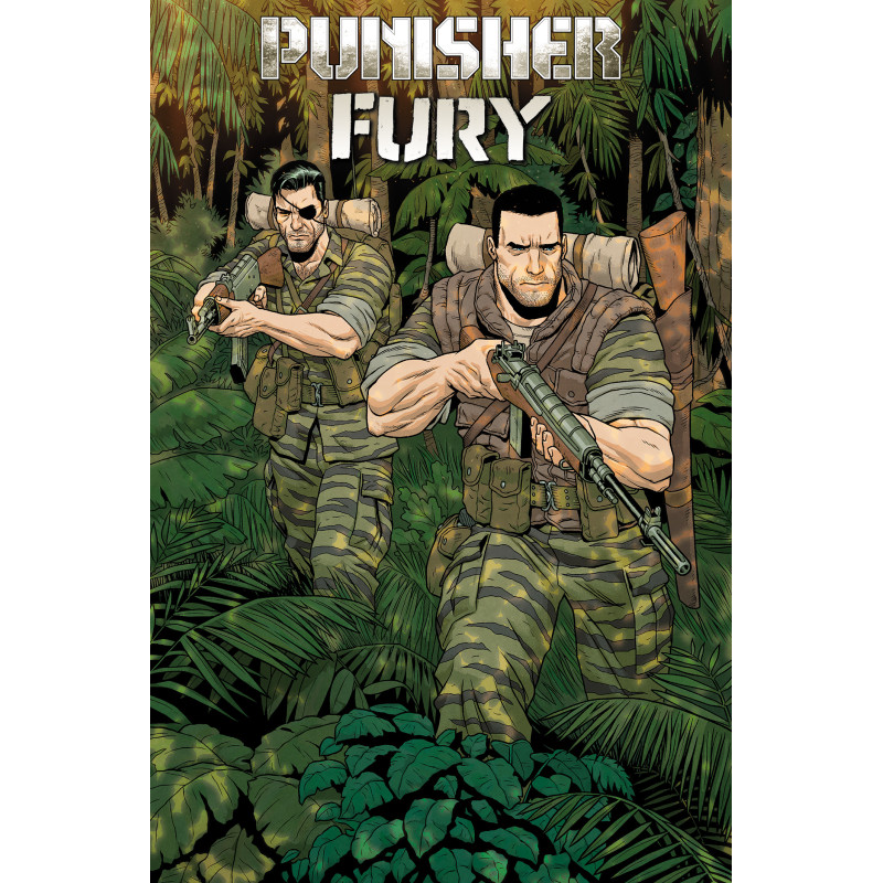 PUNISHER & FURY MAX BY GARTH ENNIS HC OMNIBUS CVR B JACEN BURROWS DIRECT MARKET EXCLUSIVE COVER