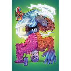 JUSTICE LEAGUE UNLIMITED 16 CVR D DAN HIPP CARD STOCK VAR (DC K.O.)