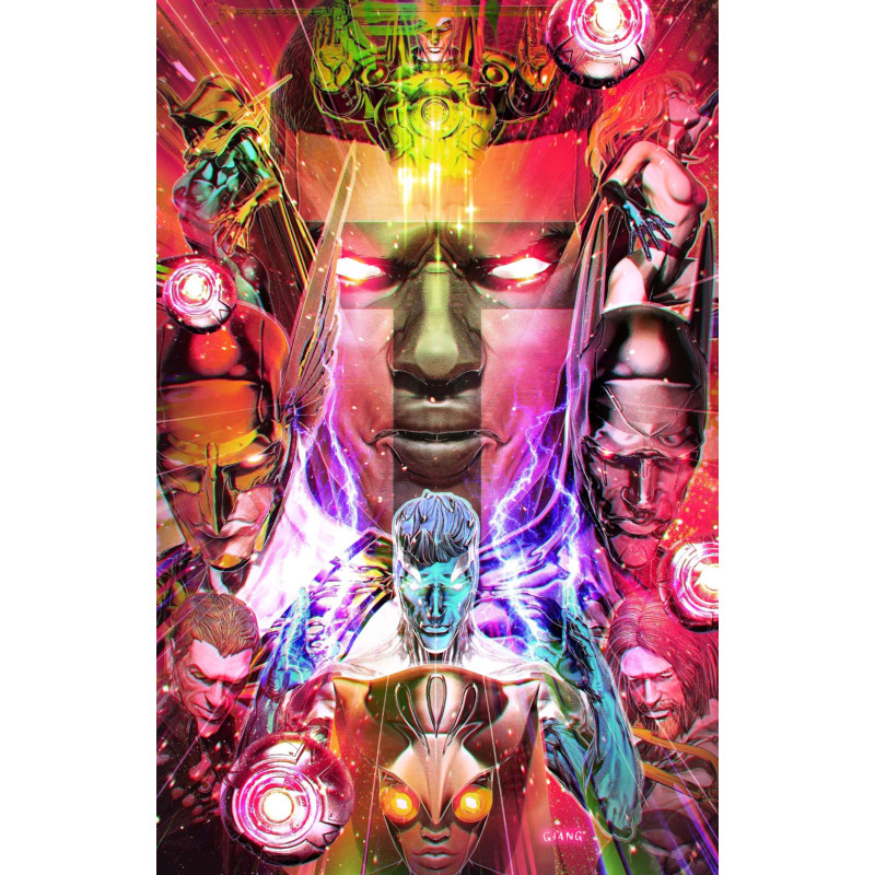 JUSTICE LEAGUE UNLIMITED 16 CVR E JOHN GIANG CARD STOCK VAR (DC K.O.)