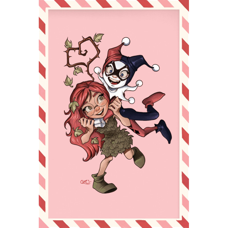 HARLEY QUINN 59 CVR E CHRISSIE ZULLO VALENTINES DAY CARD STOCK VAR