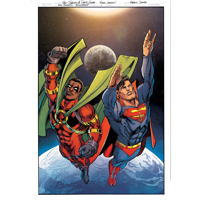 NEW HISTORY OF THE DC UNIVERSE THE DAKOTA INCIDENT 1 (ONE-SHOT) CVR B DENYS COWAN & DAN JURGENS CARD STOCK VAR