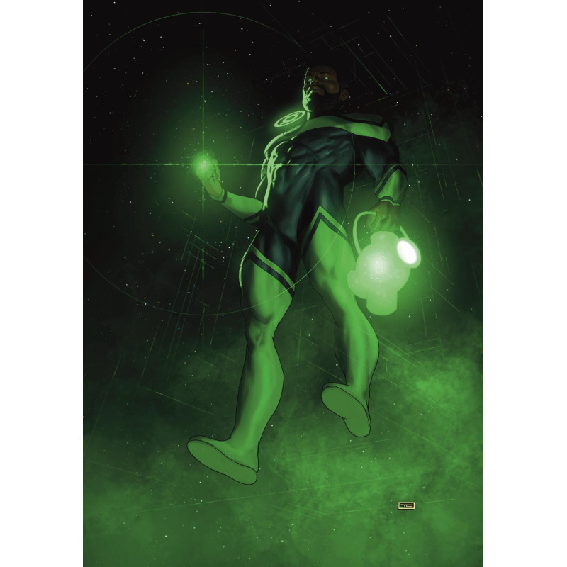 GREEN LANTERN 32 CVR E TAURIN CLARKE BLACK HISTORY MONTH CARD STOCK VAR