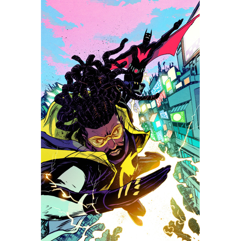 BATMAN STATIC BEYOND 3 (OF 6) CVR C SANFORD GREENE CARD STOCK VAR