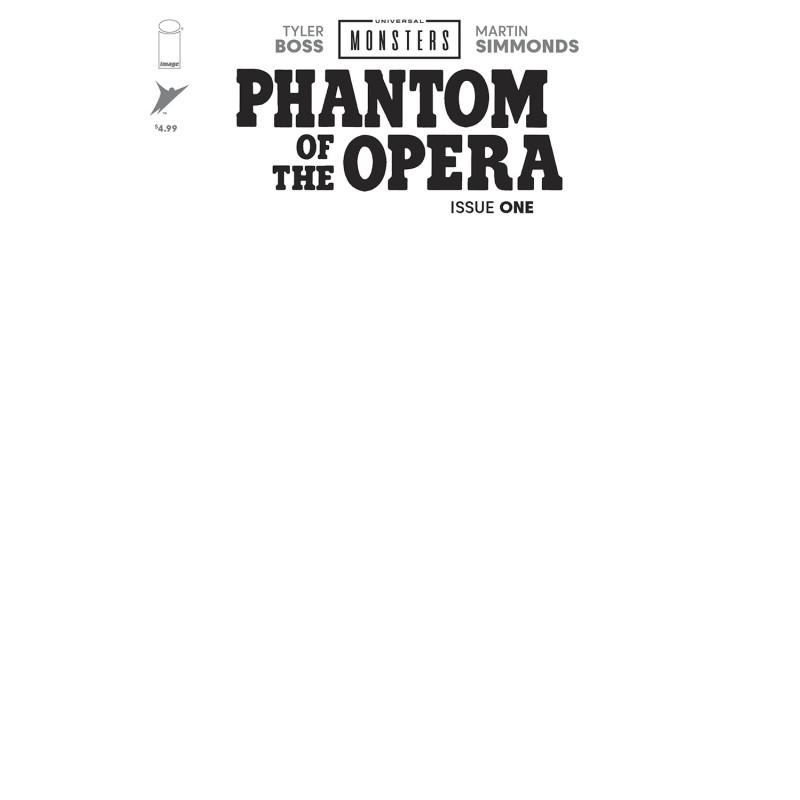 UNIVERSAL MONSTERS THE PHANTOM OF THE OPERA 1 (OF 4) CVR H BLANK SKETCH VAR