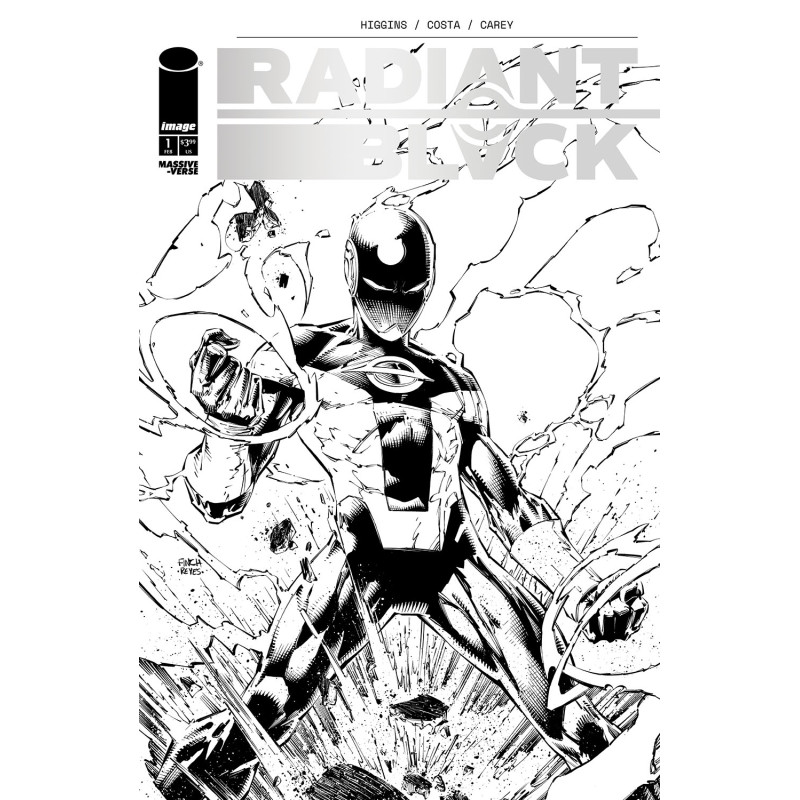 RADIANT BLACK AND WHITE (ONE-SHOT) CVR A DAVID FINCH
