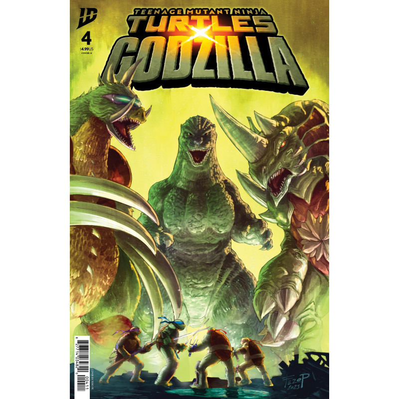 TEENAGE MUTANT NINJA TURTLES X GODZILLA 4 CVR A FERO PE