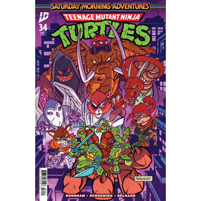 TEENAGE MUTANT NINJA TURTLES: SATURDAY MORNING ADVENTURES 34 CVR B KEVIN ANTHONY CATALAN VAR