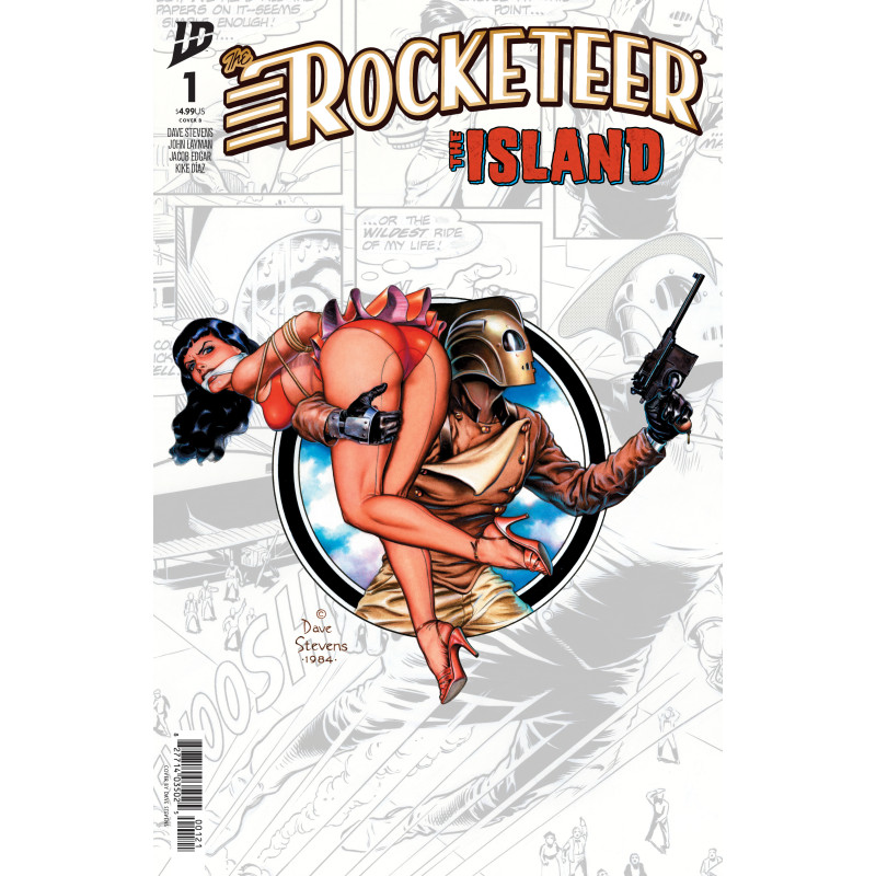 THE ROCKETEER: THE ISLAND 1 CVR B DAVE STEVENS VAR