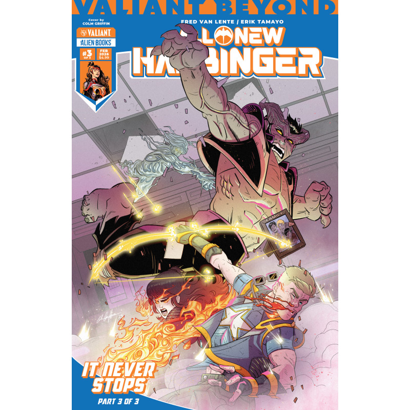VALIANT BEYOND: ALL-NEW HARBINGER 6 IT NEVER STOPS 3 CVR A COLM GRIFFIN