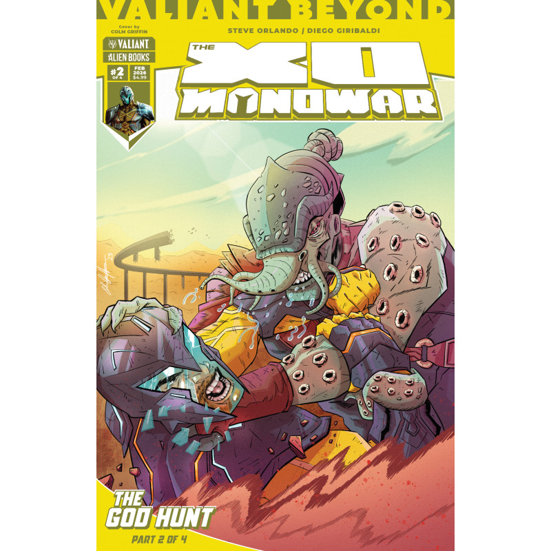 VALIANT BEYOND: THE X-O MANOWAR 6 THE GOD HUNT 2 CVR A COLM GRIFFIN