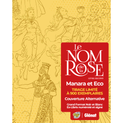 LE NOM DE LA ROSE LIVRE SECOND EDITION NOIR ET BLANC TIRAGE MOMIE