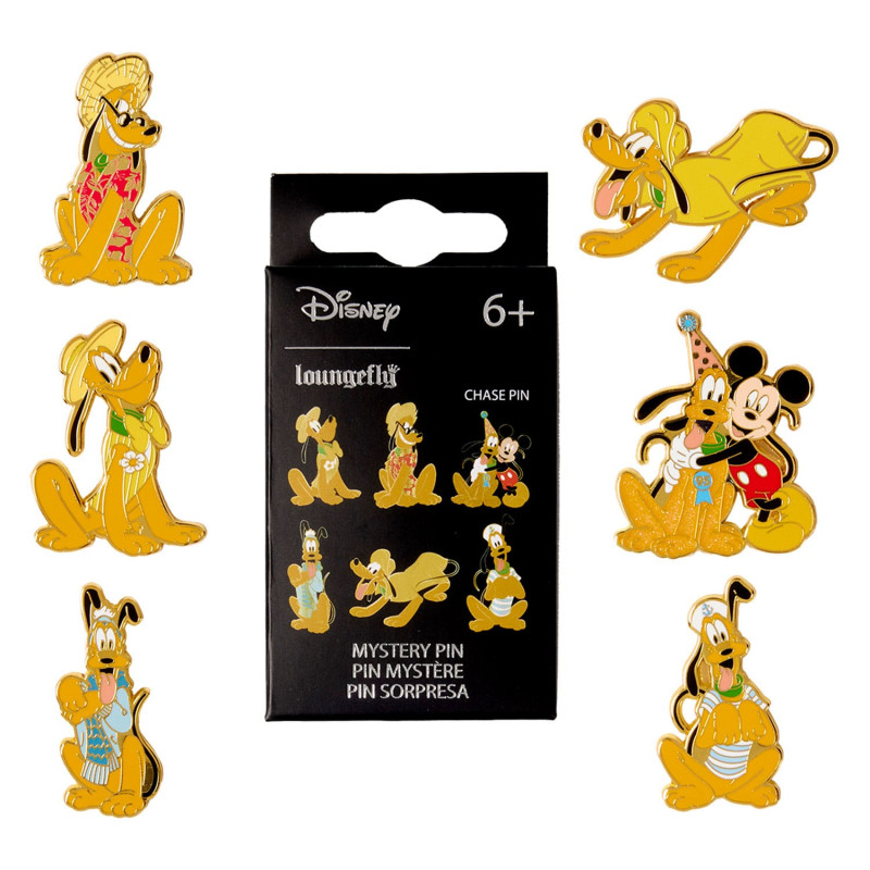 PLUTO 95TH ANNIVERSARYDISNEY BY LOUNGEFLY PIN'S EMAILLES BLIND BOX