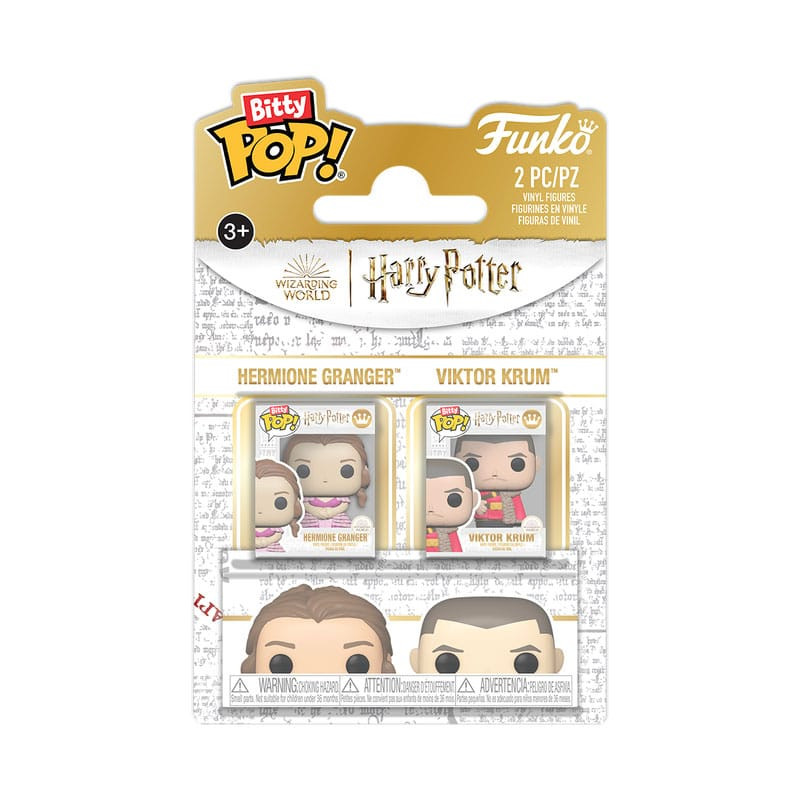 HERMIONE & KRUM HARRY POTTER PACK 2 FIGURINES BITTY POP! VINYL 2,5 CM