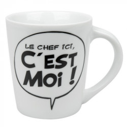 MUG PORCELAINE ASTERIX LE CHEF ICI C EST MOI