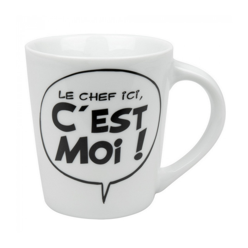 MUG PORCELAINE ASTERIX LE CHEF ICI C EST MOI