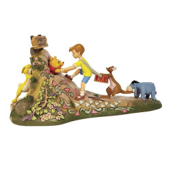 POOH AND FRIENDS ANNIVERSARY STATUE DISNEY TRADITIONS 15 CM