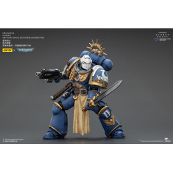 ULTRAMARINES LEVANTUS W POWER SWORD STORMSHIELD AND BOLT PISTOL WARHAMMER 40K FIGURINE 13 CM