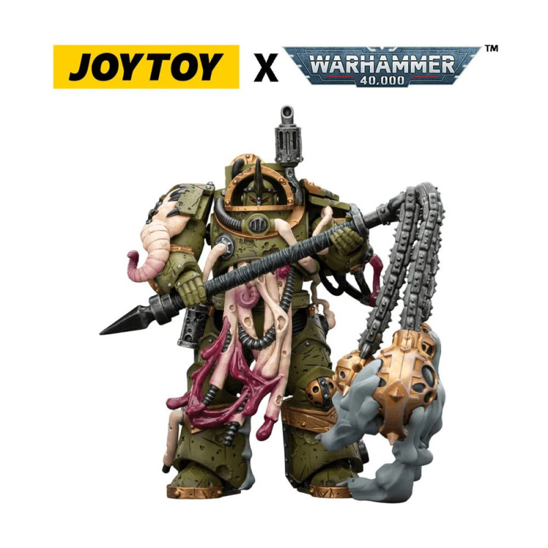 DEATH GUARD BLIGHTLORD TERMINATOR 2 WARHAMMER 40K FIGURINE 14 CM