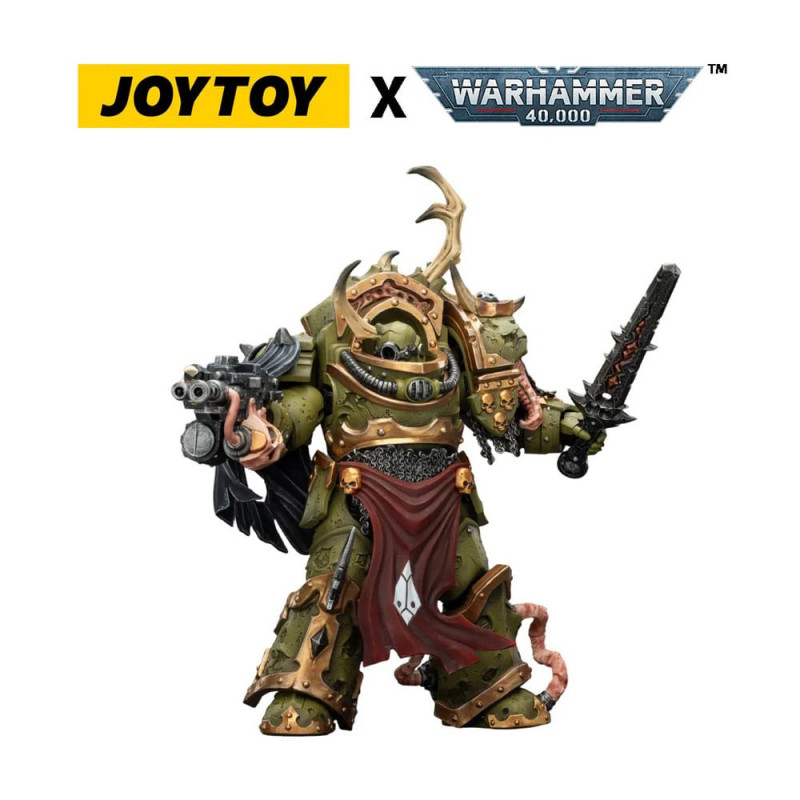 DEATH GUARD BLIGHTLORD TERMINATOR 3 WARHAMMER 40K FIGURINE 14 CM
