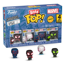 SPIDERMAN PACK 4 FIGURINES BITTY POP  VINYL SERIES 2 2 CM