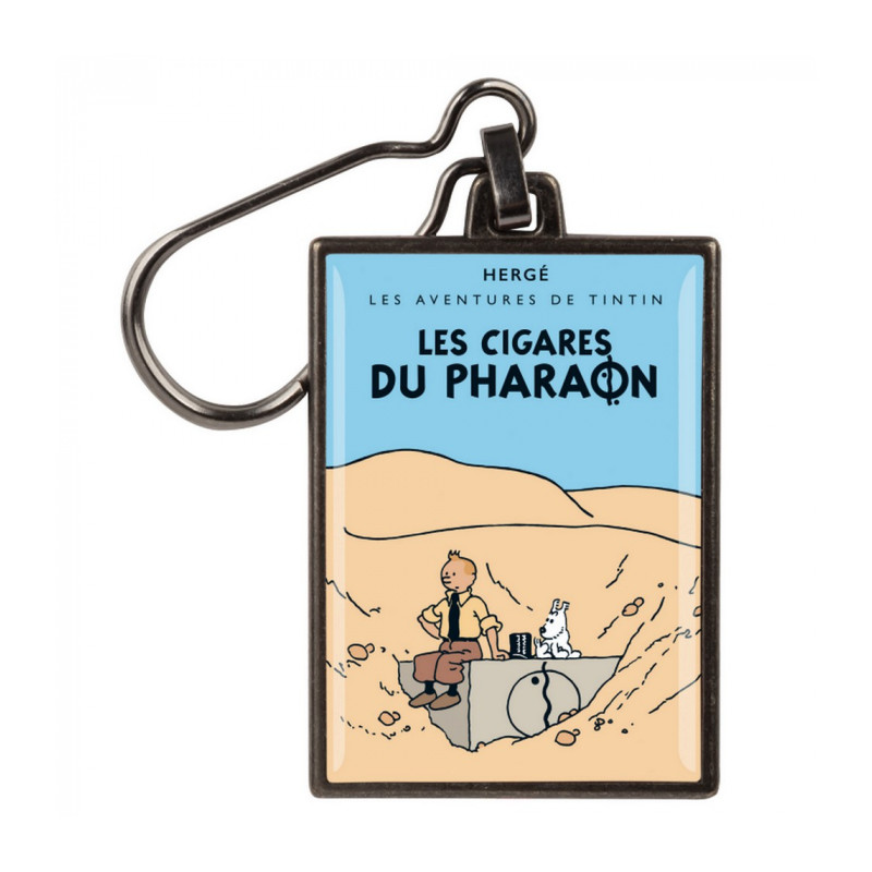 PC METAL CIGARES DU PHARAON COLORISE ALBUM TINTIN 6 CM