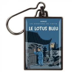 PC METAL LOTUS BLEU COLORISE ALBUM TINTIN 6 CM