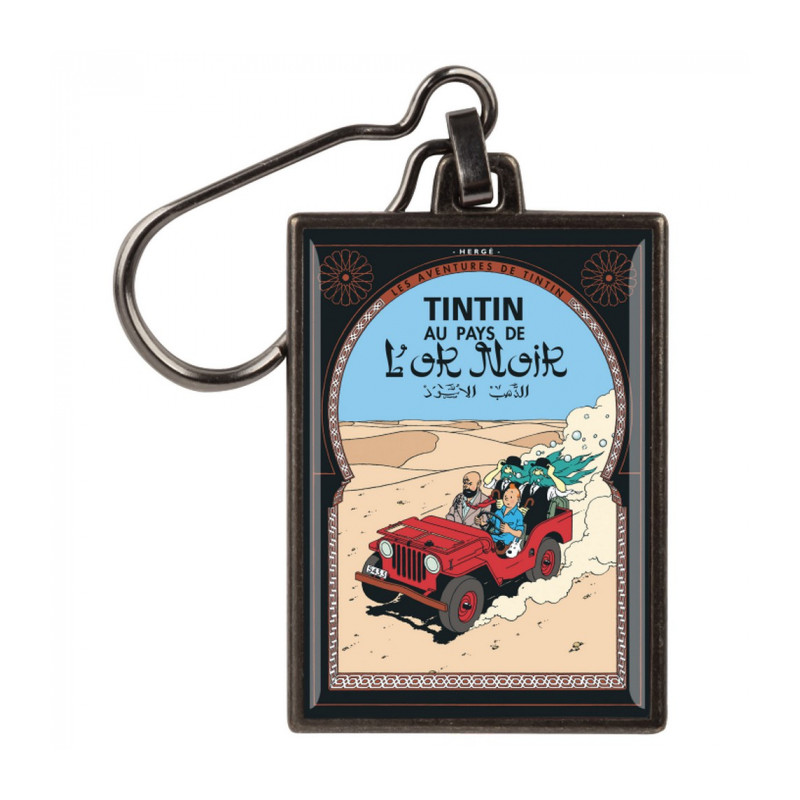 PC METAL L OR NOIR ALBUM TINTIN 6 CM