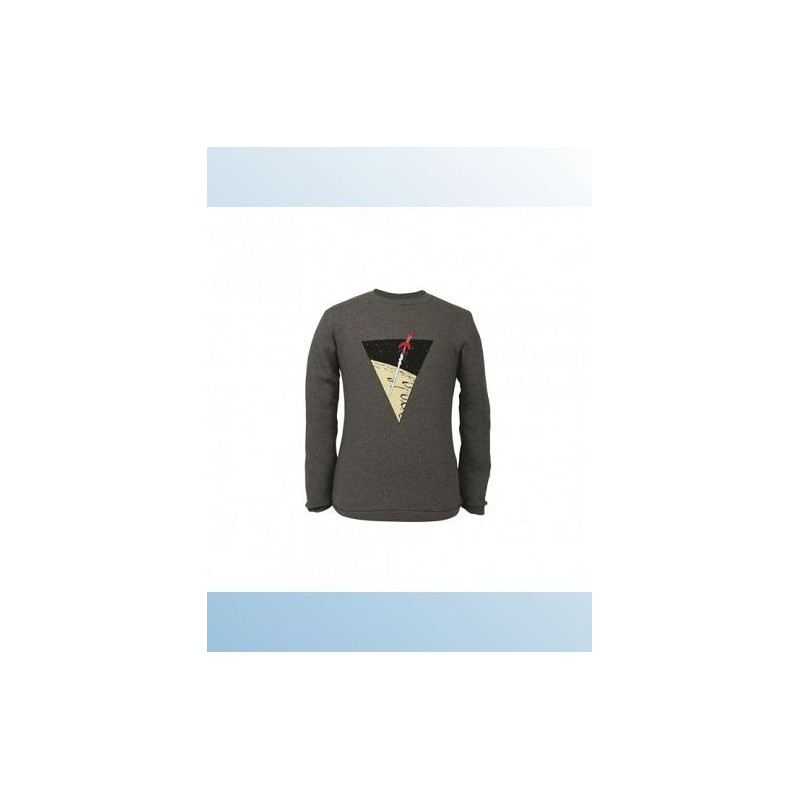 SWEAT TINTIN FUSEE GRIS FONCE TAILLE XXL