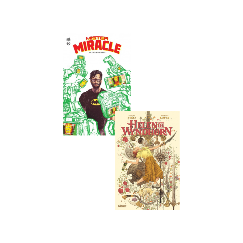 PACK DEDICACE TOM KING, MR MIRACLE & HELEN DE WYNDHORN (VF)