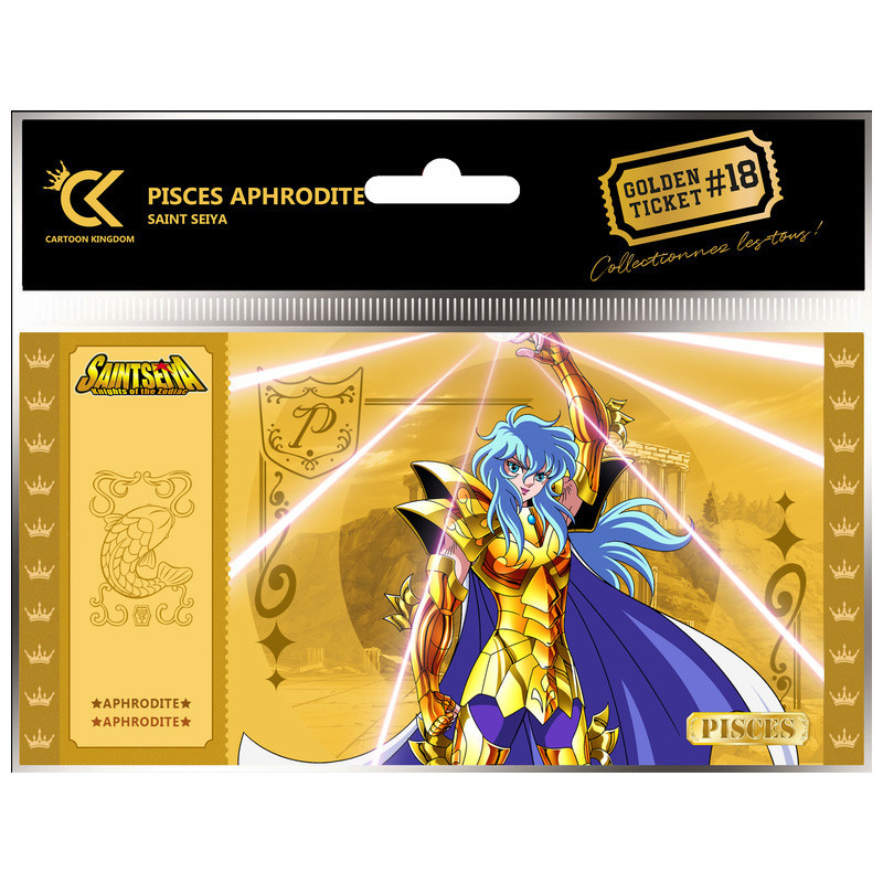 APHRODITE SAINT SEIYA CHEVALIERS DU ZODIAQUE GOLDEN TICKET