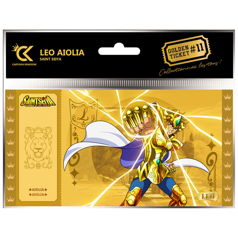 AIOLIA SAINT SEIYA CHEVALIERS DU ZODIAQUE GOLDEN TICKET