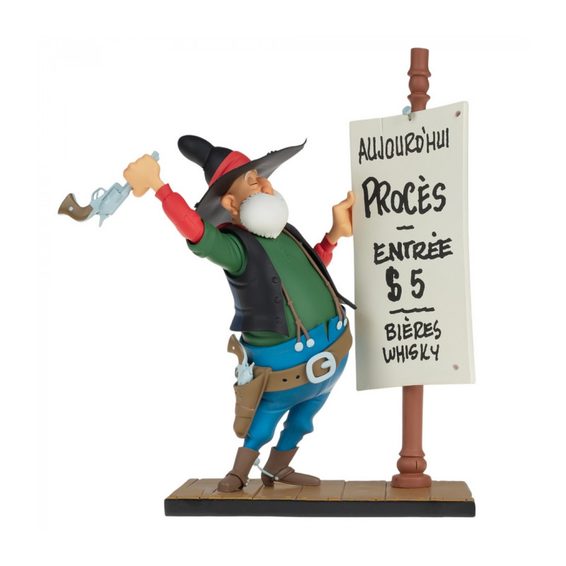 FIGURINE LE JUGE ROY BEAN DE LUCKY LUKE