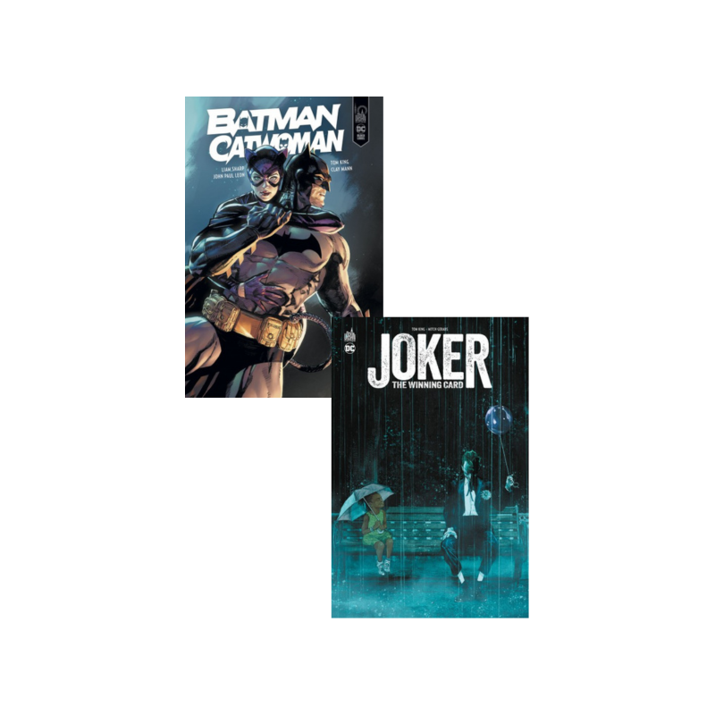 PACK DEDICACE TOM KING, BATMAN CATWOMAN & JOKER THE WINNING CARD (VF)