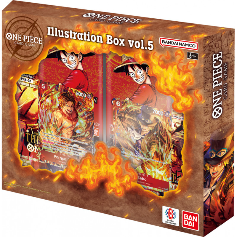 ILLUSTRATION BOX IB 05 ONE PIECE CARD GAME COFFRET 4 BOOSTERS TCG VERSION ANGLAISE