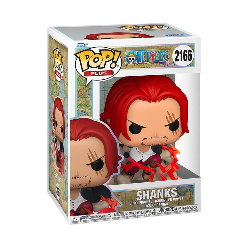 SHANKS ONE PIECE POP PLUS VINYL ANIMATION FIGURINE 9 CM