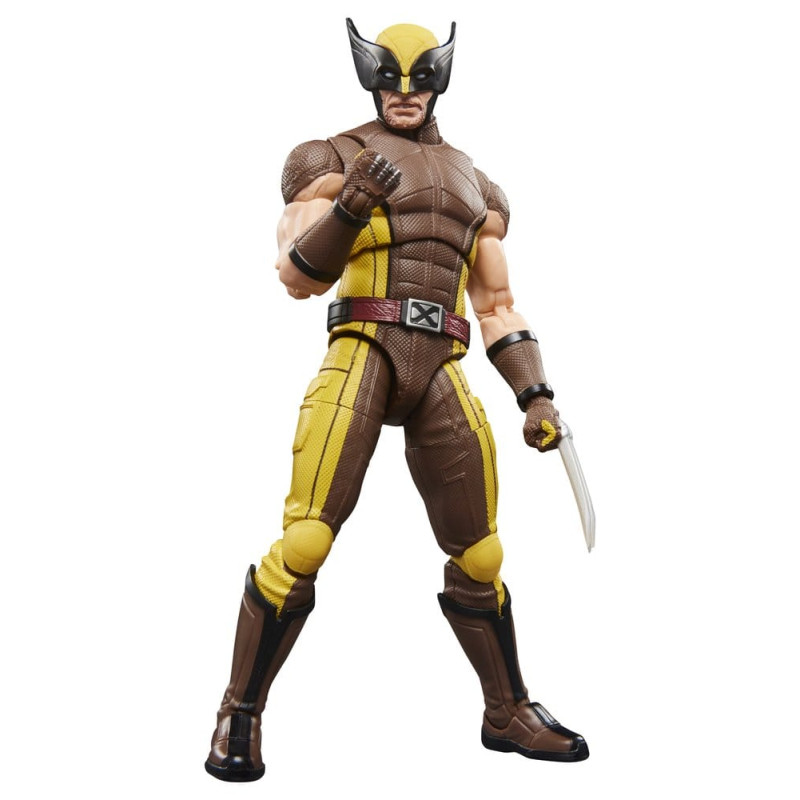 DEADPOOL AND WOLVERINE MARVELK LEGENDS FIGURINE WOLVERINE BROWN SUIT 15 CM